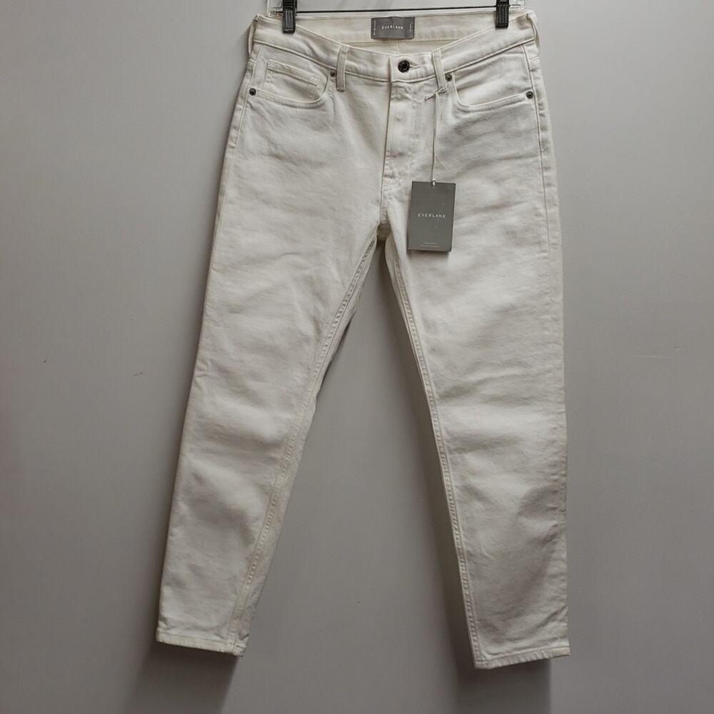Everlane Ankle White Jeans Mid rise Women's Size 29 NWT